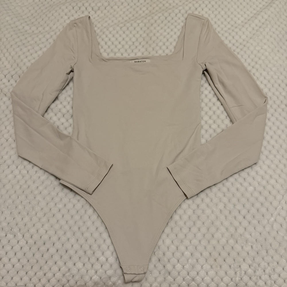 Aritzia Light Grey Bodysuit